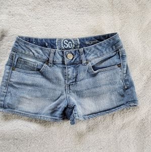 SO Shorties Denim Shorts, Sz 3